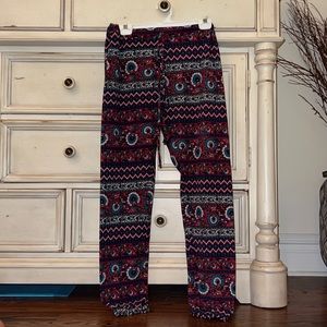 medium-weight floral joggers